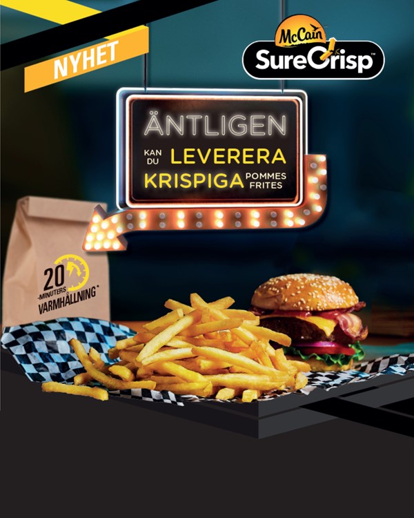 SureCrisp - Pommes Frites skapad för utkörning